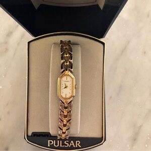 Pulsar Women's Two-Tone Gold and Silver Watch